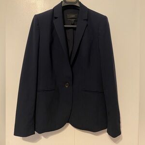 J. Crew Tollegno Bi-Stretch Wool Navy Blazer